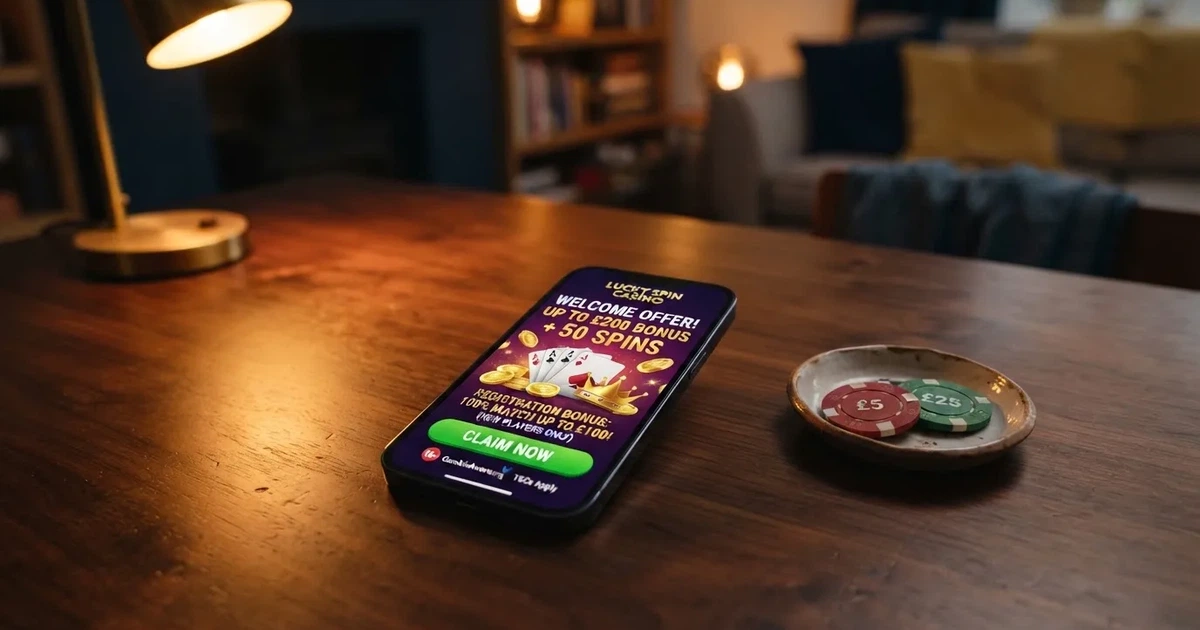 A bonus offer screen